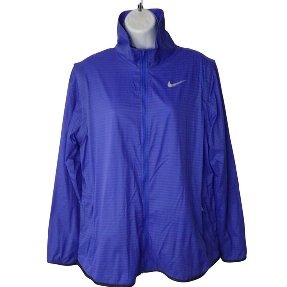 Nike‎ Golf Women's Majors Flight Convertible Jacket  Blue size XL Vented 725690 - Picture 1 of 8